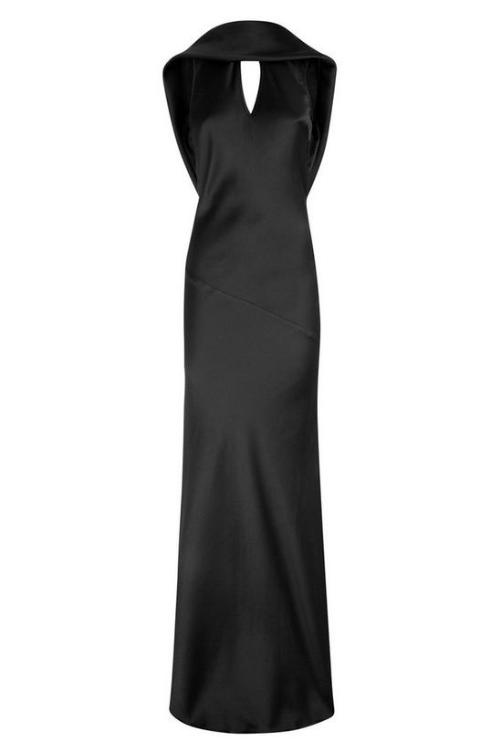 Hot Squash Silky gown with cowl neck 3