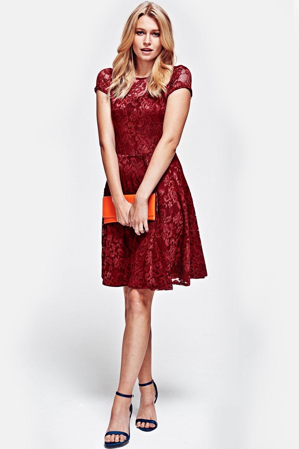 Lace Fit n Flare Dress