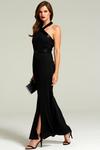 Hot Squash Halterneck Maxi Evening Gown with Sequins thumbnail 1