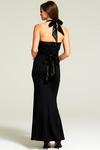 Hot Squash Halterneck Maxi Evening Gown with Sequins thumbnail 2