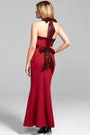 Hot Squash Halterneck Maxi Evening Gown with Sequins thumbnail 2