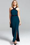 Hot Squash Halterneck Maxi Evening Gown with Sequins thumbnail 1