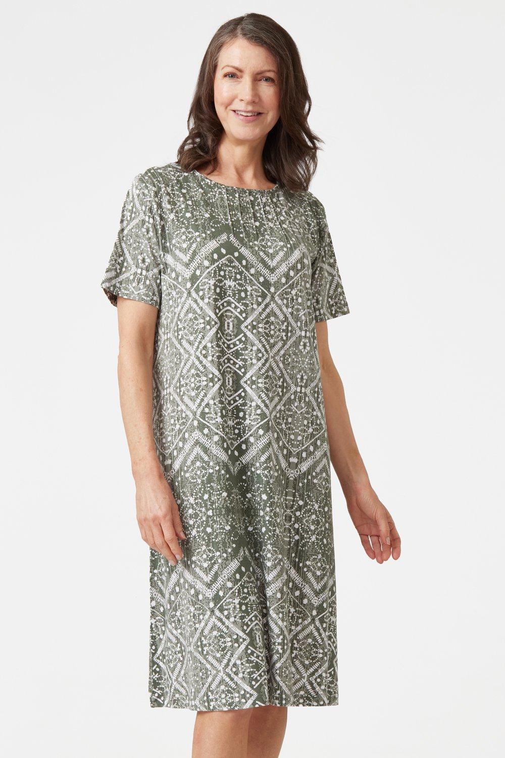Inka Print T-Shirt Dress
