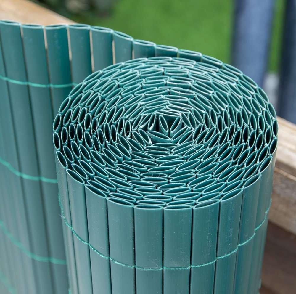 Artificial Green Bamboo Cane Plastic Garden Screening Roll 4m x 2m