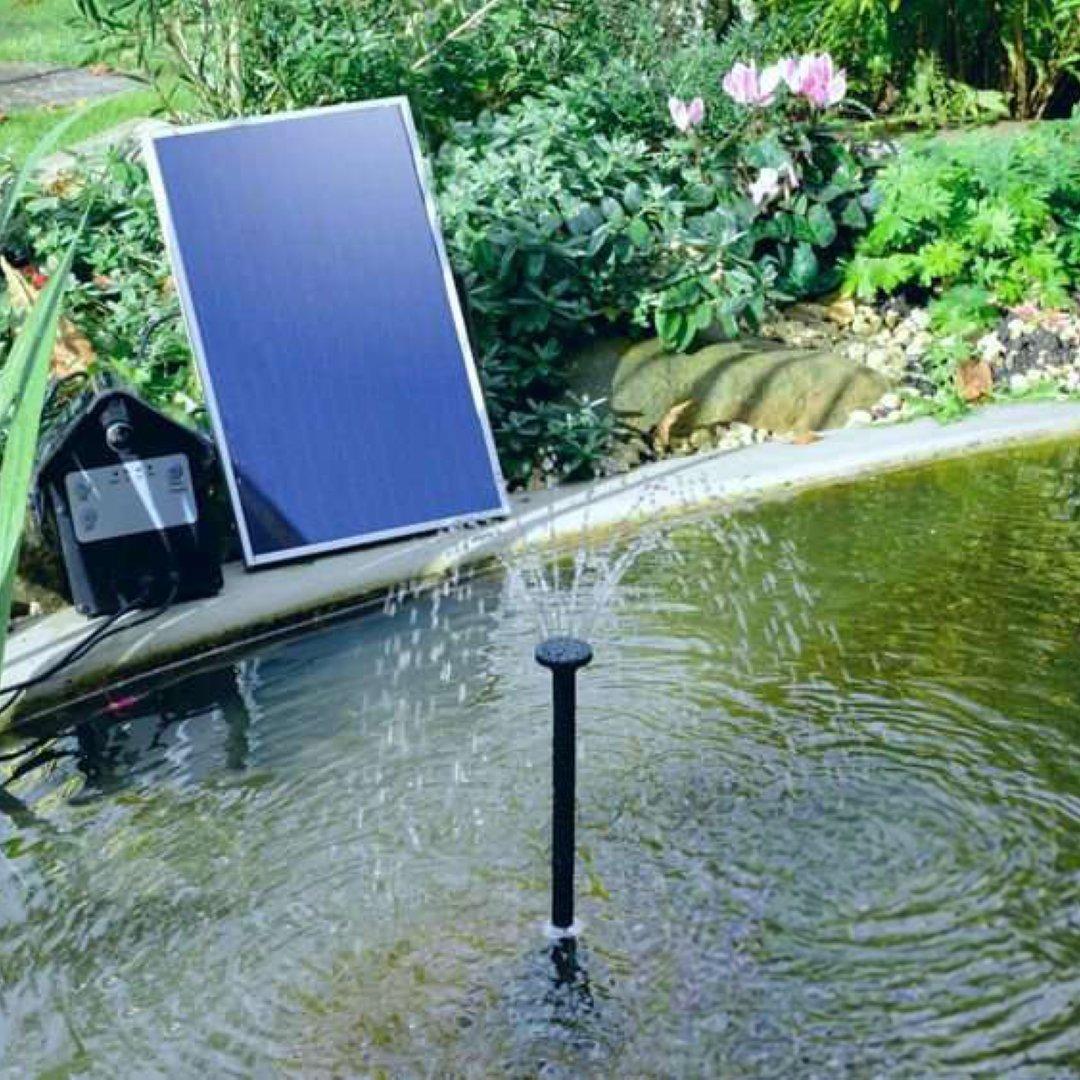Solar Powered Water Fountain Pump Kit with LED Lights 300LPH