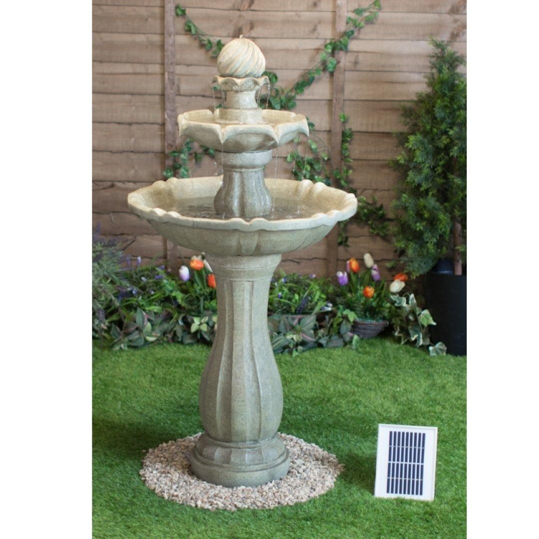 Water Feature Antique Effect Solar Powered Lights Imperial 112cm
