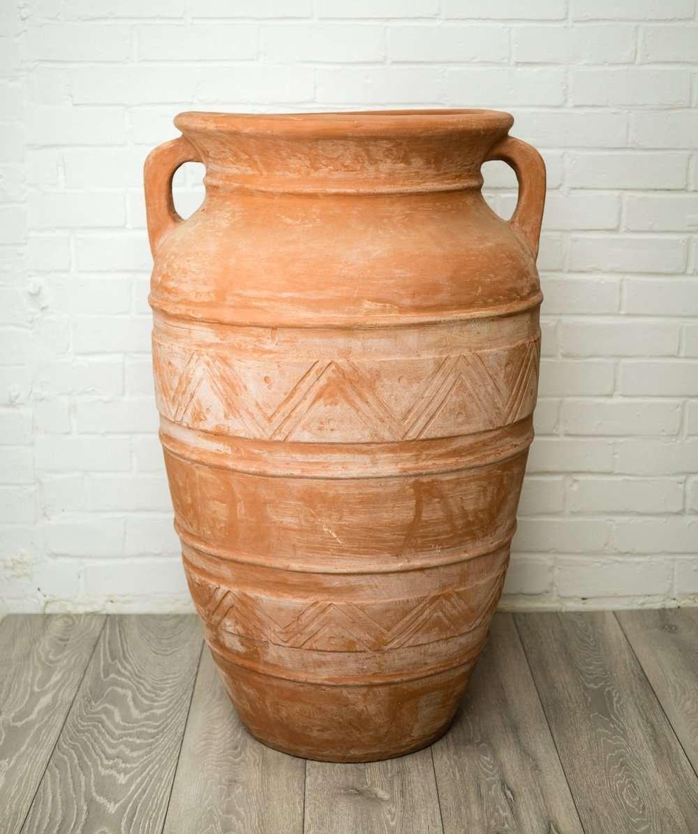 Terracotta Athenian Amphora Vase Shape Decorative Garden Planter 100cm