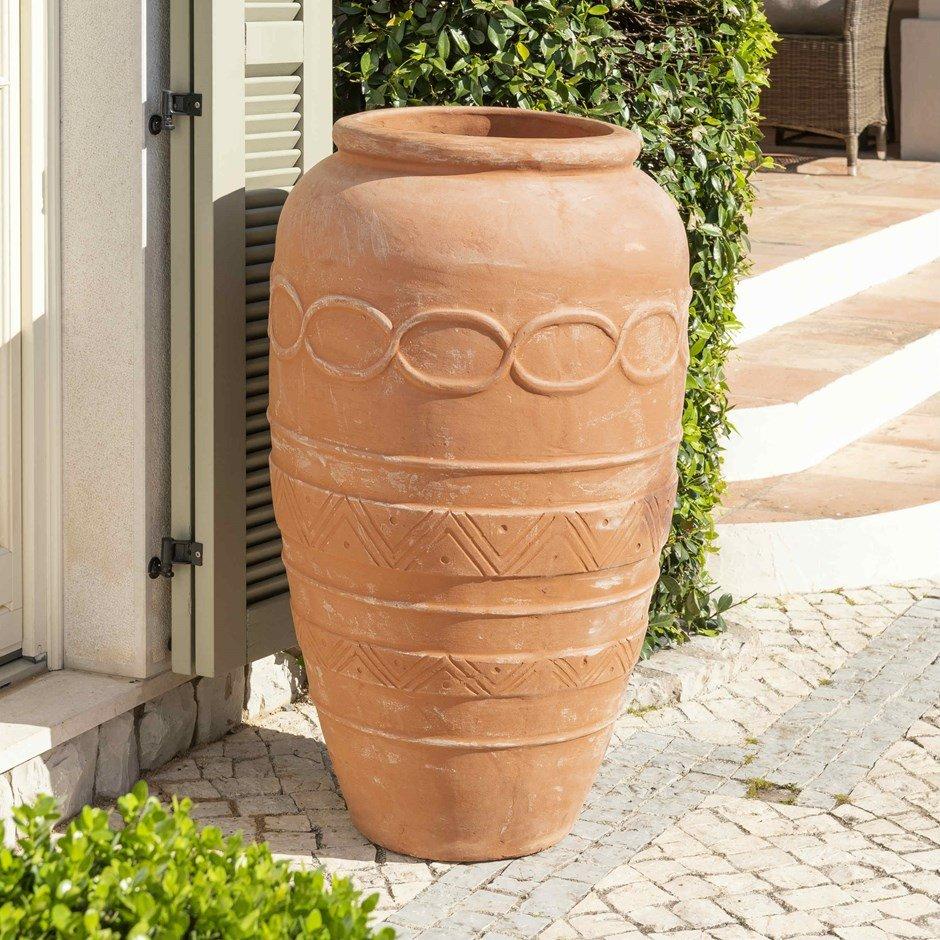 Garden Decorative Terracotta Tall Vase Patio Planter 100cm