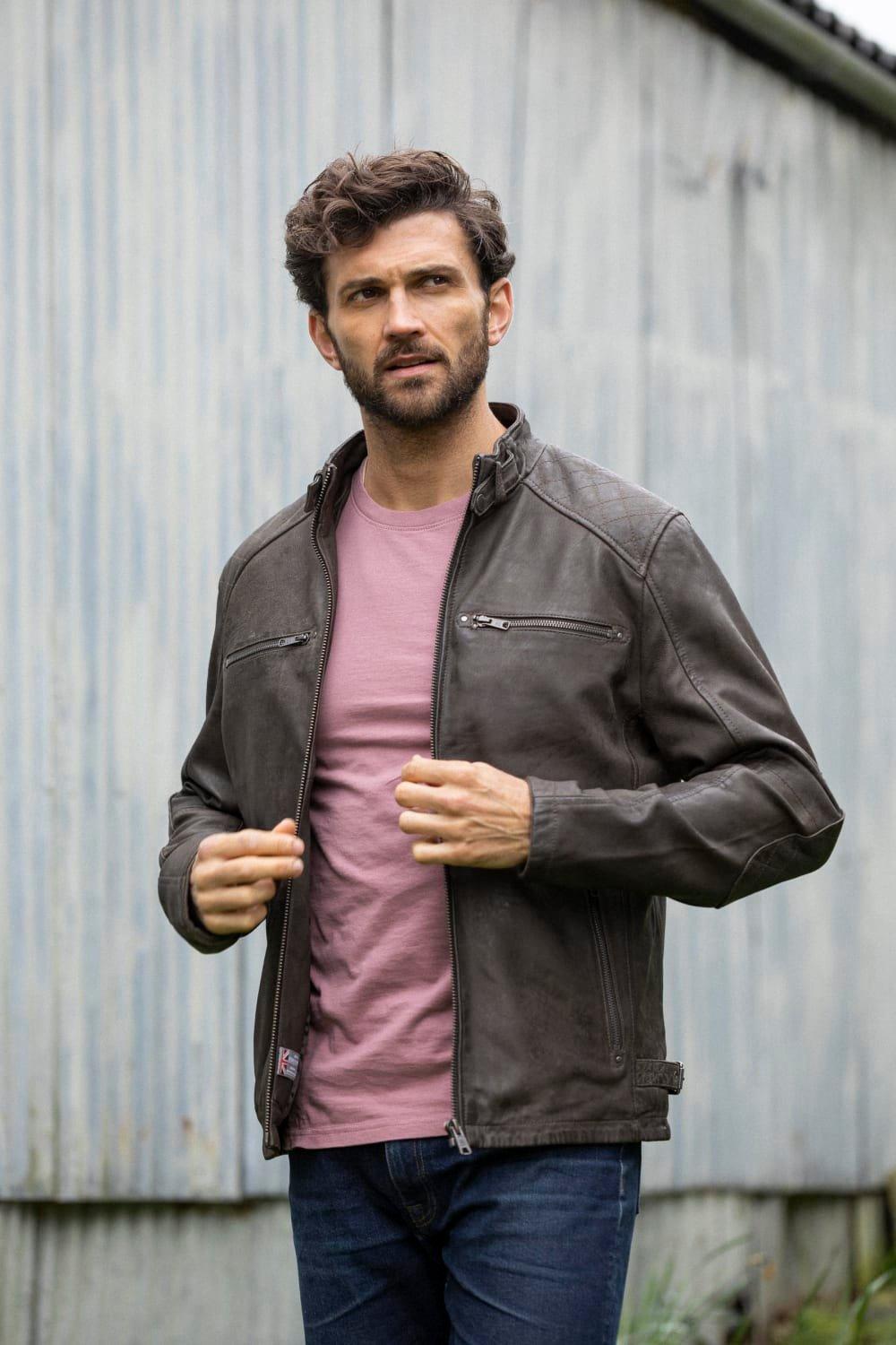 Jackets & Coats | \'Hamish\' Leather Jacket | Lakeland Leather