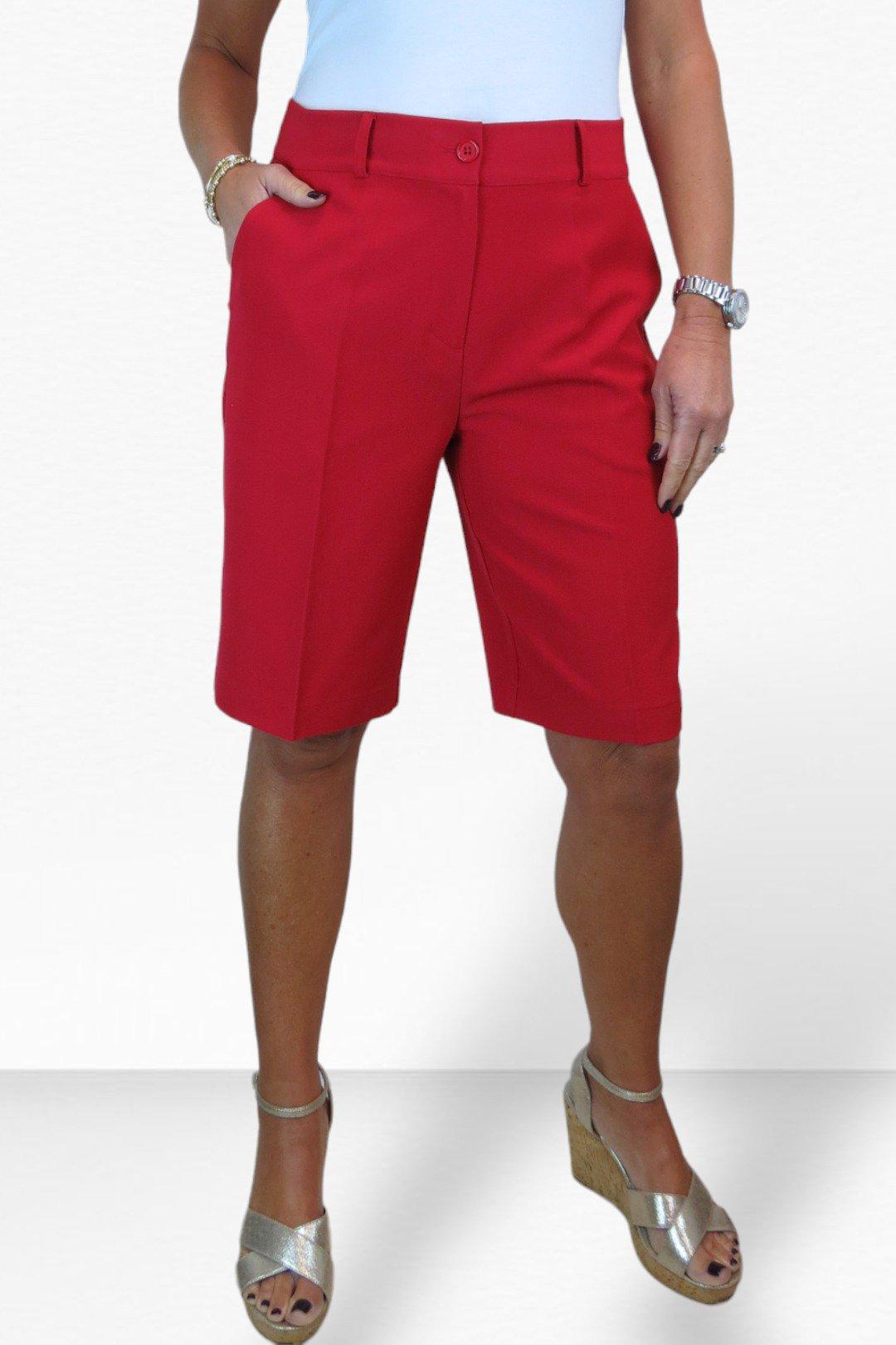 Ladiesshortshigh Waist Skinny Summer Shorts For Women - Chic A-line Cotton  Blend
