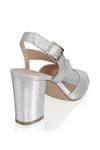 Paradox London Glitter 'Hibiscus' Wide Fit Block Heel Ankle Strap Sandals thumbnail 5