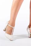 Paradox London Lace 'Adelia' Trim Detail High Heel T-bar Shoes thumbnail 4