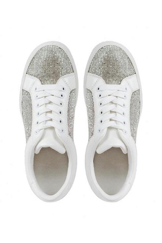 Paradox London 'Zora' Crystal Encrusted Trainers 3