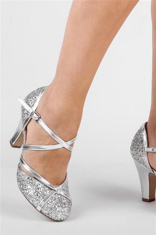 Paradox London Glitter 'Fifi' High Heel Court Shoes 4