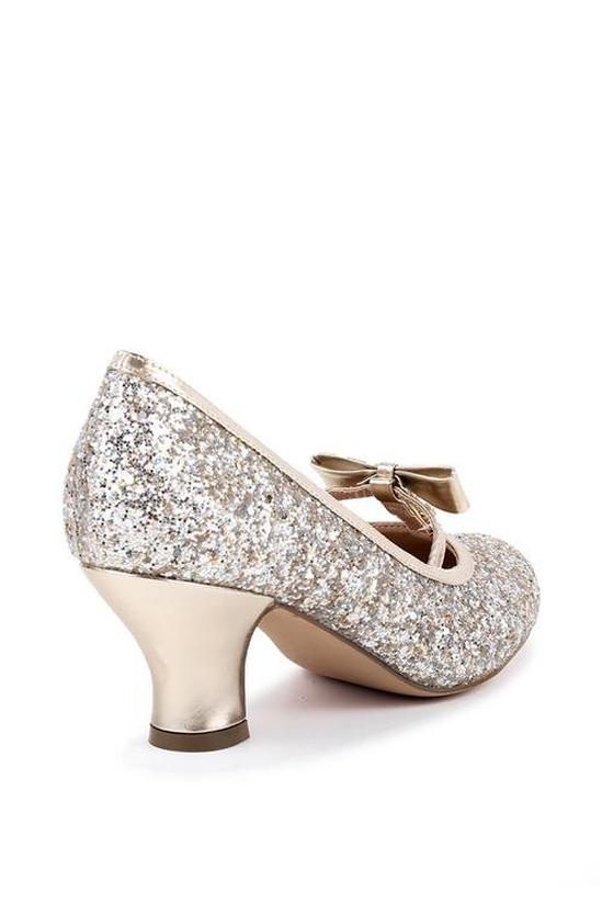 Paradox London Glitter 'Dottie' Low Heel Court Shoes 5