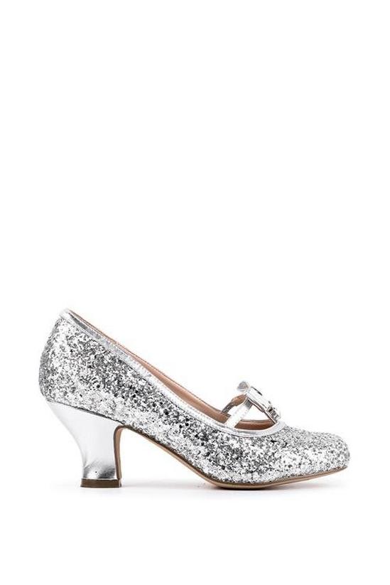 Paradox London Glitter 'Dottie' Low Heel Court Shoes 1