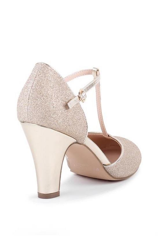Paradox London Glitter 'Flamenco' High Heel T-bar Shoes 5