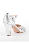 Paradox London Glitter 'Karlie' High Heel Peep Toe Ankle Strap Sandals thumbnail 5