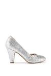 Paradox London Glitter 'Joleen' High Heel Round Toe Court Shoes thumbnail 1