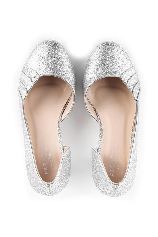 Paradox London Glitter 'Joleen' High Heel Round Toe Court Shoes 3