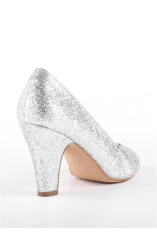 Paradox London Glitter 'Joleen' High Heel Round Toe Court Shoes 5