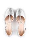 Paradox London Glitter 'Joanna' Low Heel T-bar Court Shoes thumbnail 3