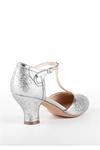 Paradox London Glitter 'Joanna' Low Heel T-bar Court Shoes thumbnail 5