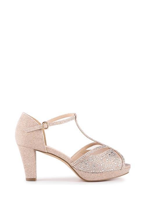 Sandals | 'Milani' Pearl And Diamante Flat Slider Sandals | Where's That  From