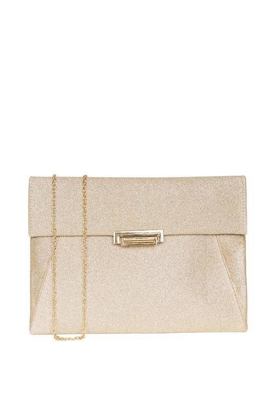 Paradox London Glitter 'Drew' envelope clutch handbag 1