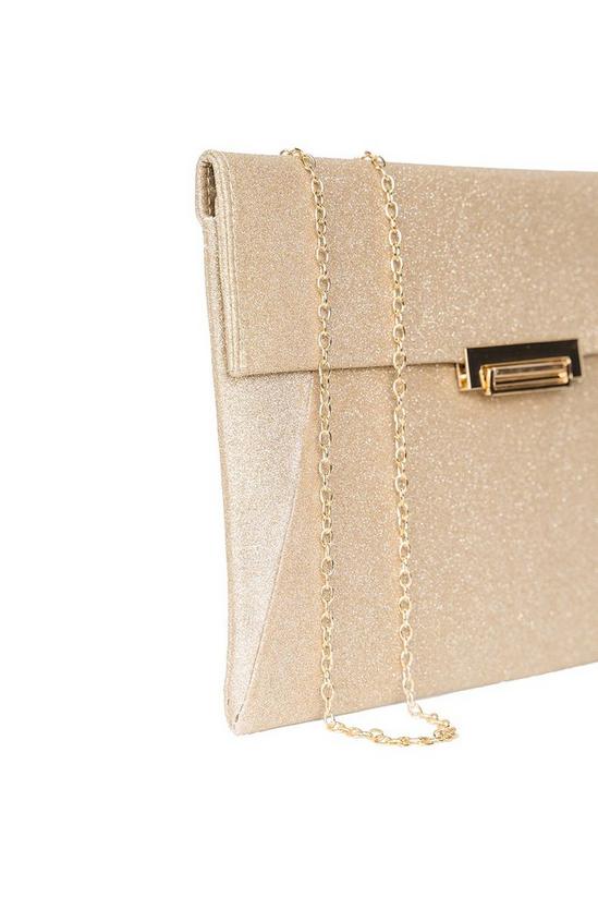 Paradox London Glitter 'Drew' envelope clutch handbag 2