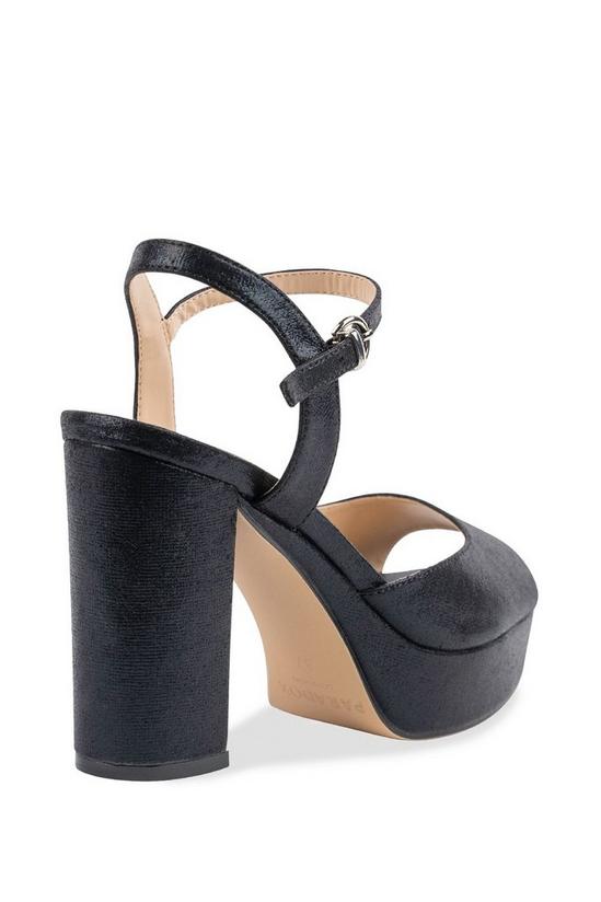 Paradox London Shimmer 'Lolita' Block Heel Platform Ankle Strap Sandal 5
