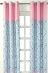 Homescapes Birds And Flowers Ready Made Eyelet Curtain Pair thumbnail 1