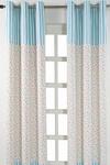 Homescapes Cotton Multi Stars Ready Made Eyelet Curtain Pair thumbnail 1