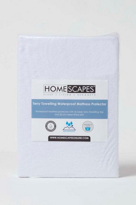 Homescapes Waterproof Terry Towelling Mattress Protector 5