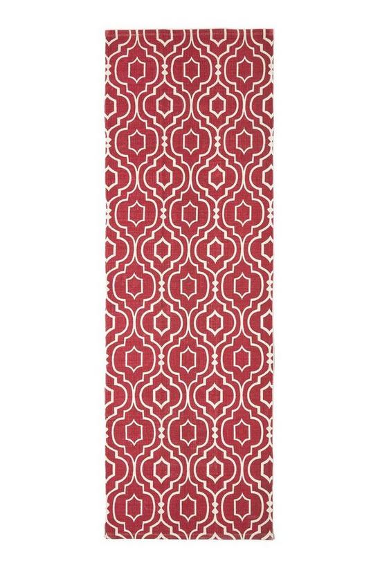Homescapes Riga 100% Cotton Printed Patterned Hall Runner, 66 x 200 cm 2
