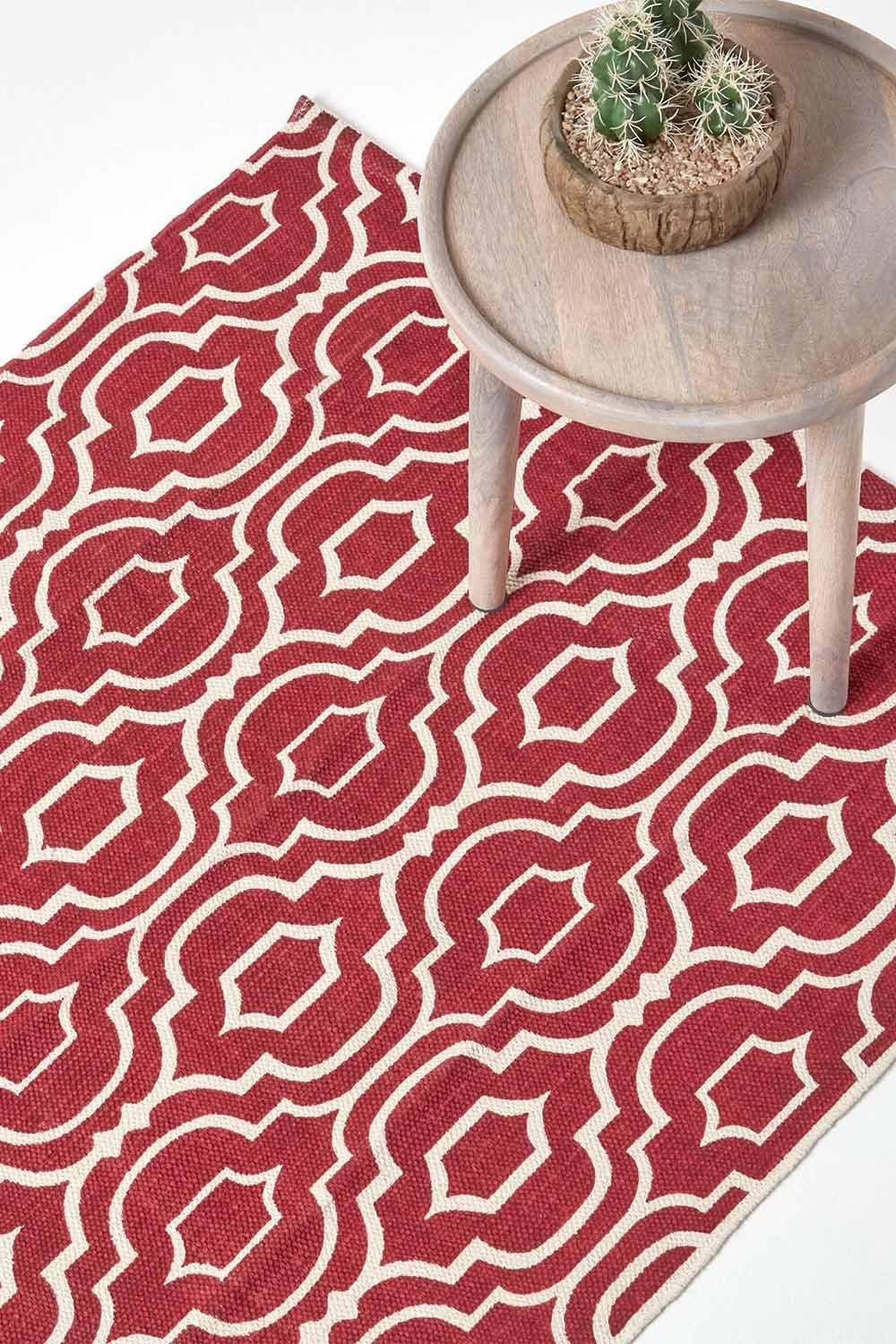 Riga 100% Cotton Printed Patterned Rug