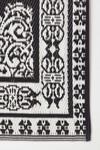 Homescapes Black and White Motif Design Reversible Outdoor Rug thumbnail 3