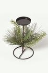 Homescapes Frosted Artificial Pine Branch Christmas Candle Holder thumbnail 5