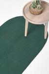 Homescapes Handmade Woven Braided Oval Hallway Rug, 66 x 200 cm thumbnail 1