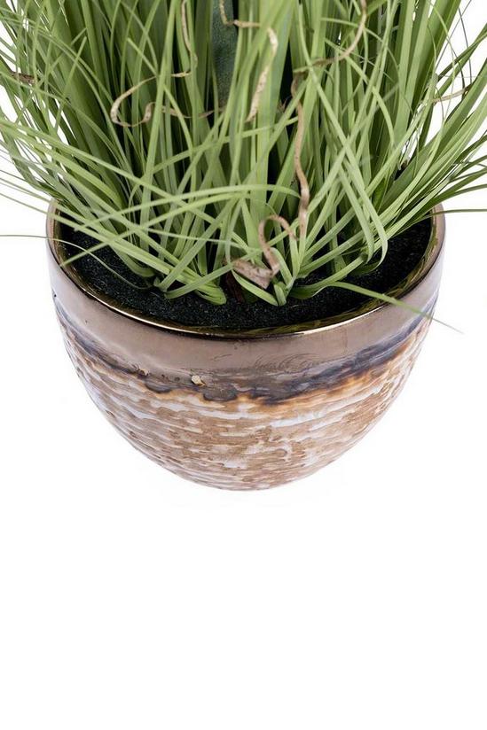 Homescapes Artificial Lavender Plant in Decorative Metallic Ceramic Pot, 66 cm 3