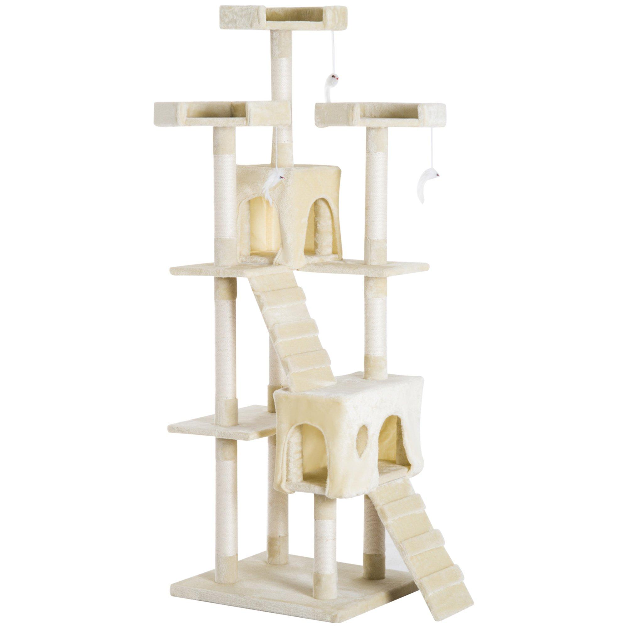 Condo Furniture Scratcher Post Pet Cat Tree Kitten Bed House Play Toy