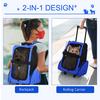 PAWHUT Pet Travel Backpack Bag Cat Puppy Dog Carrier with Trolley and Telescopic Wheel thumbnail 3