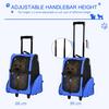 PAWHUT Pet Travel Backpack Bag Cat Puppy Dog Carrier with Trolley and Telescopic Wheel thumbnail 4