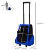 PAWHUT Pet Travel Backpack Bag Cat Puppy Dog Carrier with Trolley and Telescopic Wheel thumbnail 5