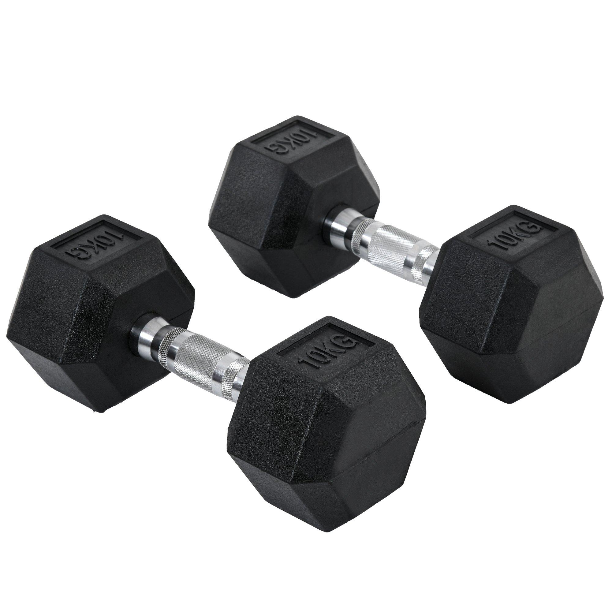 Hexagonal Dumbbells Kit Weight Lifting Exercise for Home Fitness