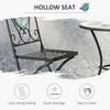 OUTSUNNY Outdoor 3pc Bistro Set Dining Folding Chairs Patio Furniture thumbnail 6