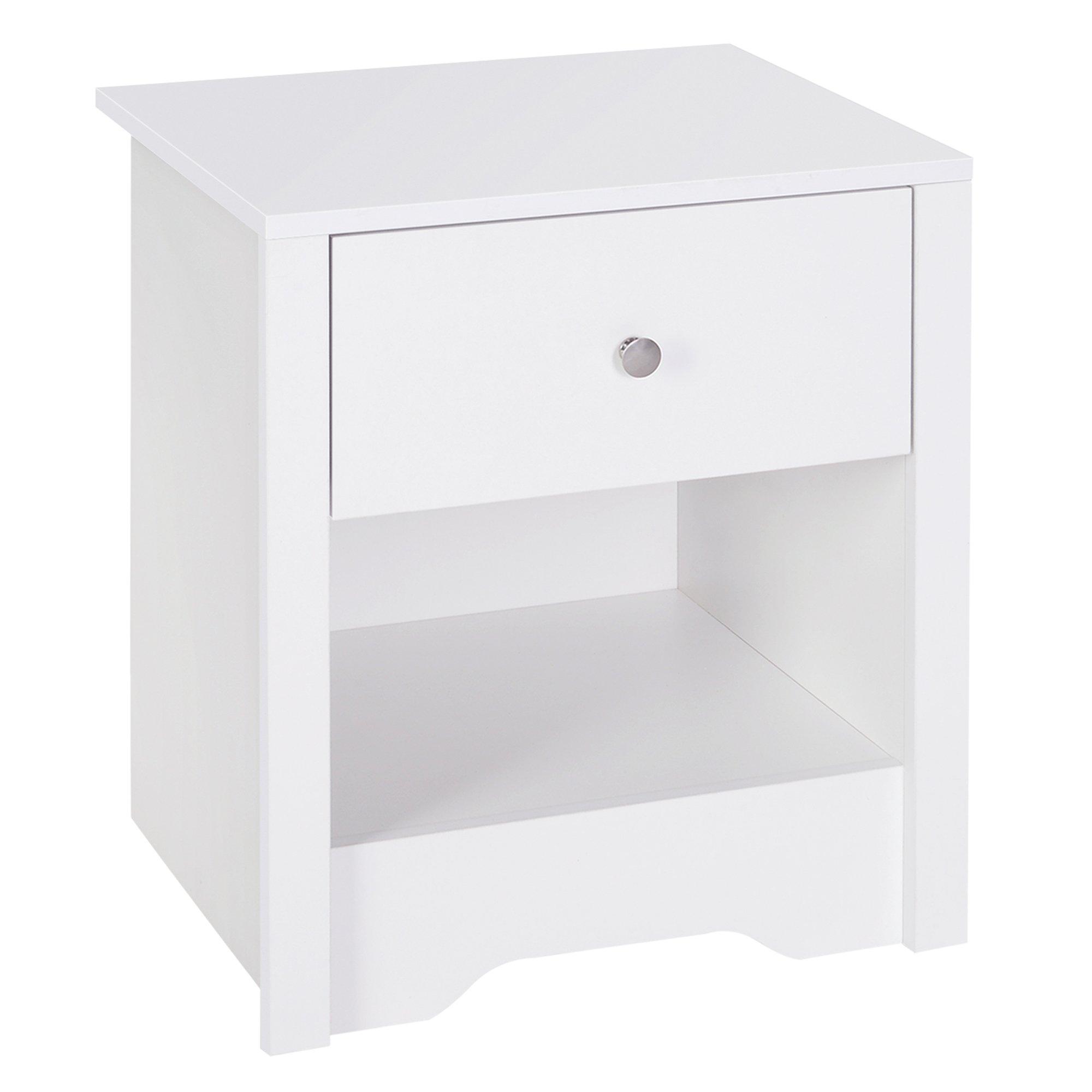 Bedside Table Unit Drawer Shelf Cabinet Chest Solid Wood Furniture