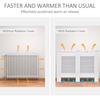 HOMCOM Radiator Cover Heating Solid MDF Cabinet Wood Furniture Modern thumbnail 5