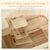PAWHUT Wooden Hamster Cage with Shelf, Openable Top for Gerbils Mice thumbnail 4