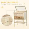 PAWHUT Wooden Hamster Cage with Shelf, Openable Top for Gerbils Mice thumbnail 5
